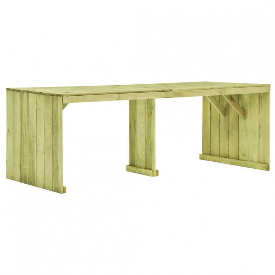 Table de jardin 220x101,5x80 cm Bois de pin imprégné