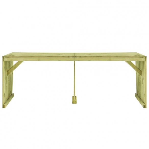 Table de jardin 220x101,5x80 cm Bois de pin imprégné