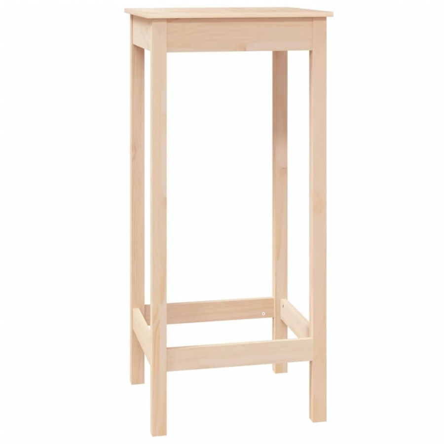 Table de bar 50x50x110 cm bois massif de pin Table de bar 50x50x110 cm bois massif de pin