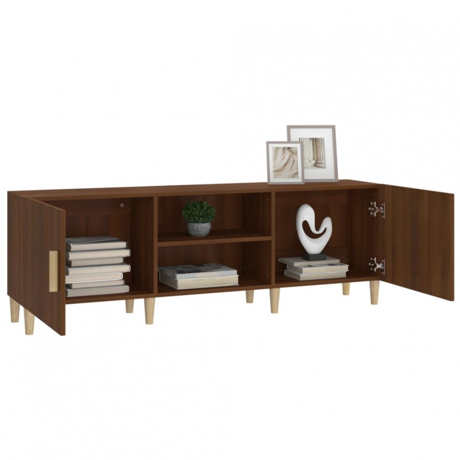 Meuble TV Chêne marron 150x30x50 cm  Meuble TV Chêne marron 150x30x50 cm