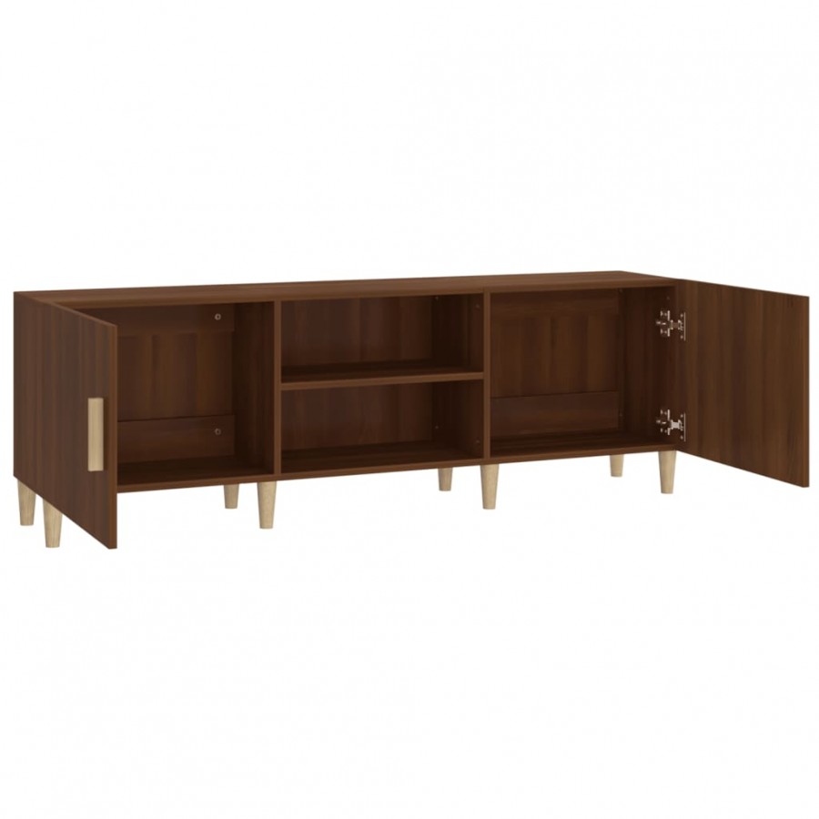 Meuble TV Chêne marron 150x30x50 cm  Meuble TV Chêne marron 150x30x50 cm