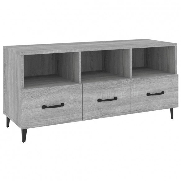 Meuble TV Sonoma gris 102x35x50 cm Bois d'ingénierie