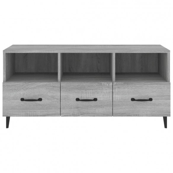 Meuble TV Sonoma gris 102x35x50 cm Bois d'ingénierie