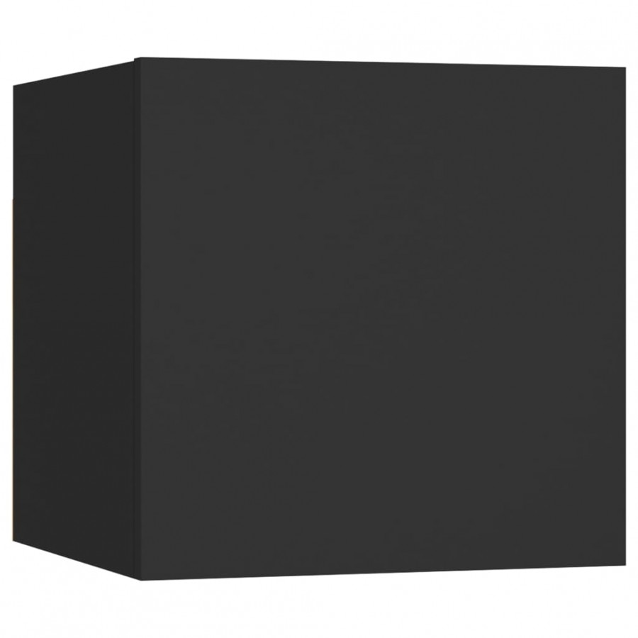Table de chevet Noir 30,5x30x30 cm Aggloméré