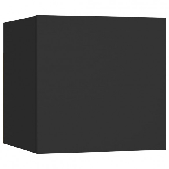 Table de chevet Noir 30,5x30x30 cm Aggloméré