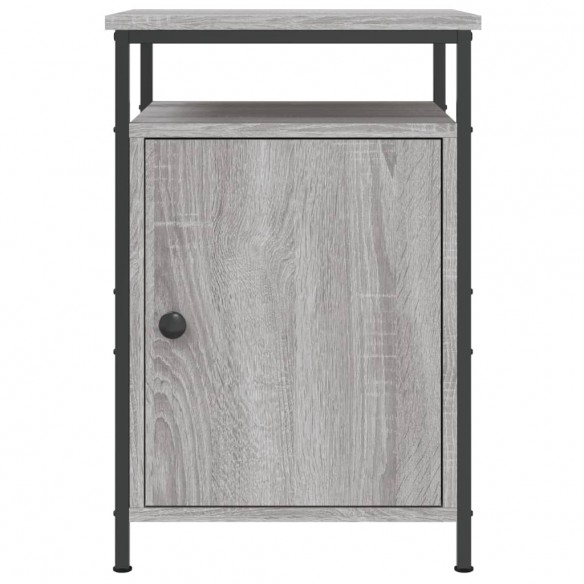 Table de chevet sonoma gris 40x42x60 cm bois d'ingénierie
