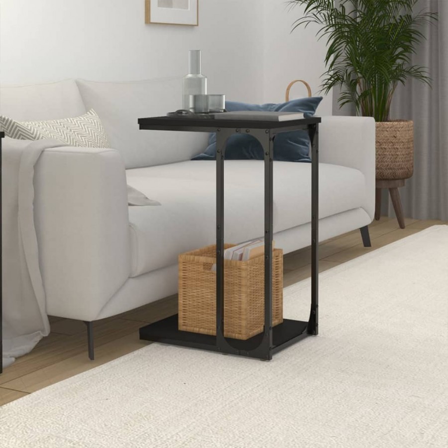Table d'appoint Noir 40x30x60 cm 