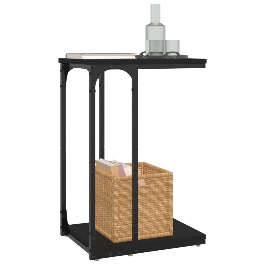 Table d'appoint Noir 40x30x60 cm 