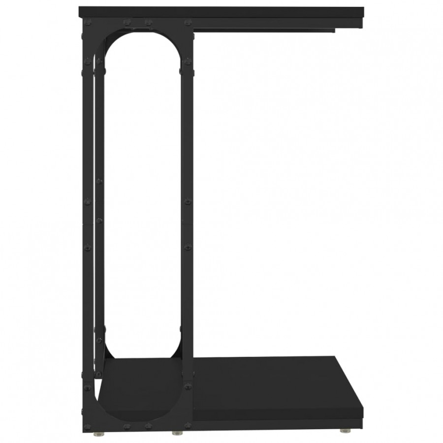 Table d'appoint Noir 40x30x60 cm 