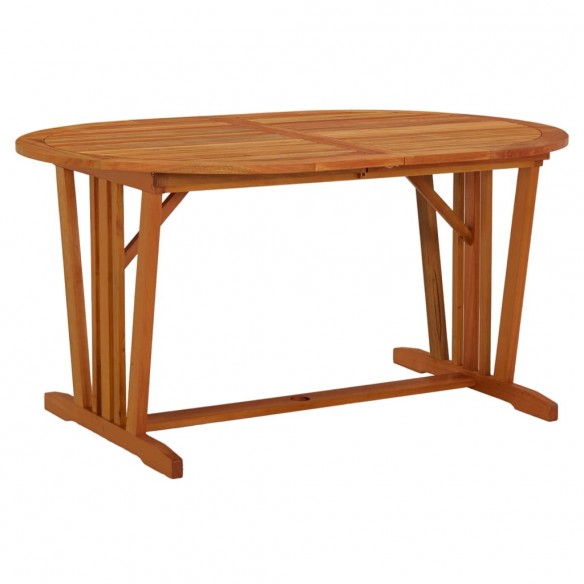 Table de jardin 200x100x75 cm Bois d'eucalyptus solide