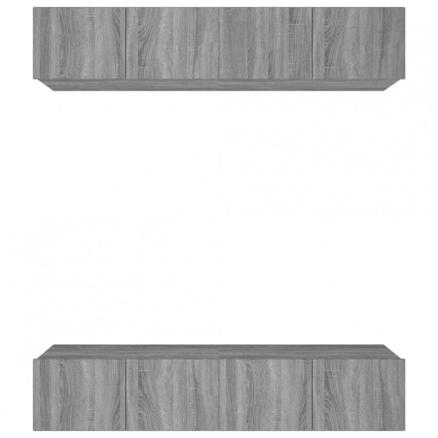 Meubles TV 4 pcs Sonoma gris 80x30x30 cm  Meubles TV 4 pcs Sonoma gris 80x30x30 cm