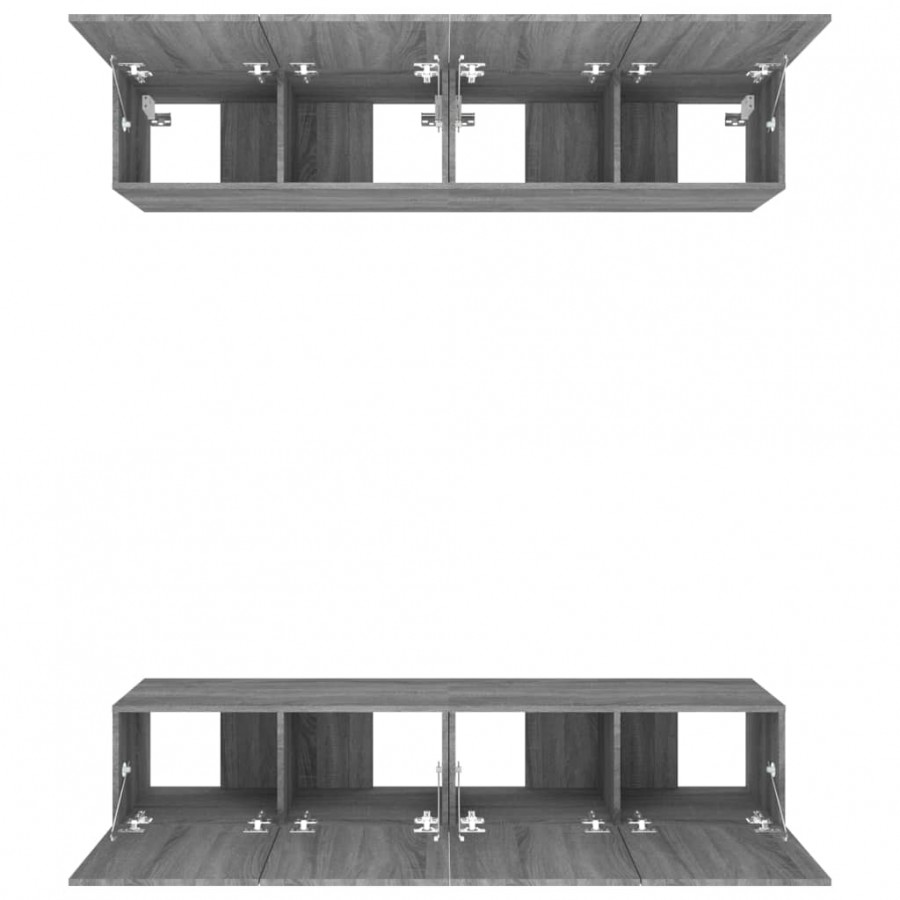 Meubles TV 4 pcs Sonoma gris 80x30x30 cm  Meubles TV 4 pcs Sonoma gris 80x30x30 cm