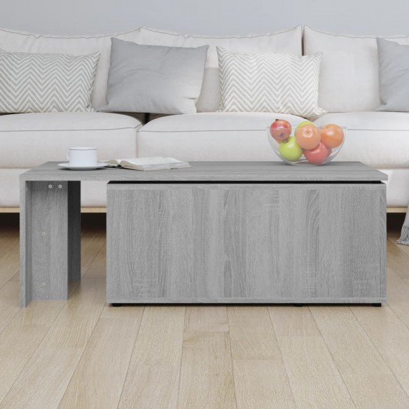 Table basse Sonoma gris 150x50x35 cm Bois d'ingénierie
