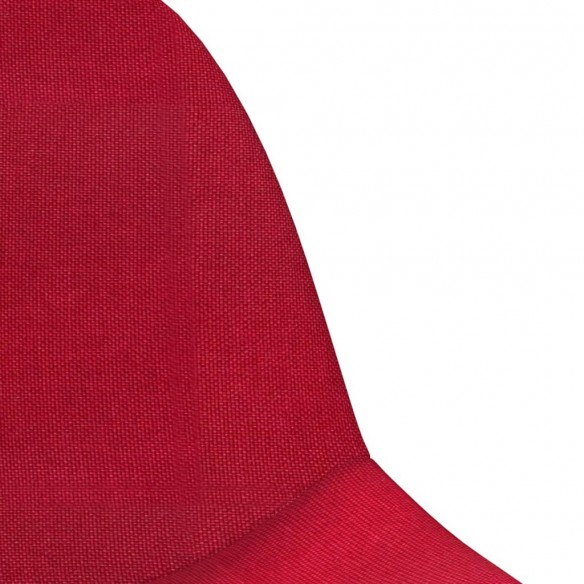 Chaises pivotantes à manger lot de 2 rouge bordeaux tissu