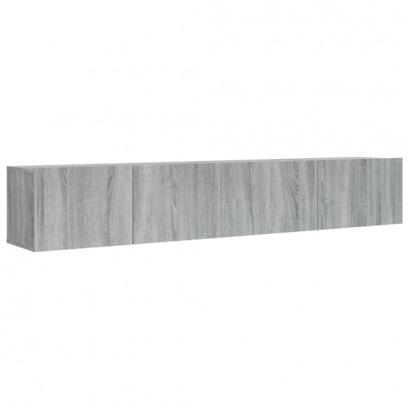 Ensemble de meubles TV 2 pcs Sonoma gris Bois d'ingénierie