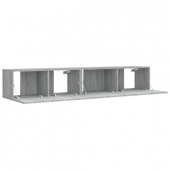 Ensemble de meubles TV 2 pcs Sonoma gris Bois d'ingénierie