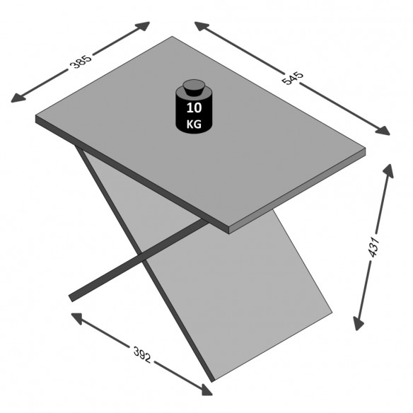 FMD Table basse Chêne