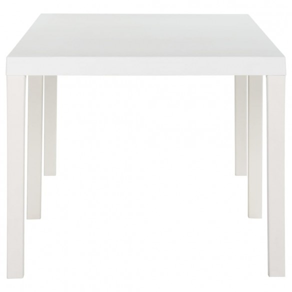 Table de jardin 220x90x72 cm PP Blanc