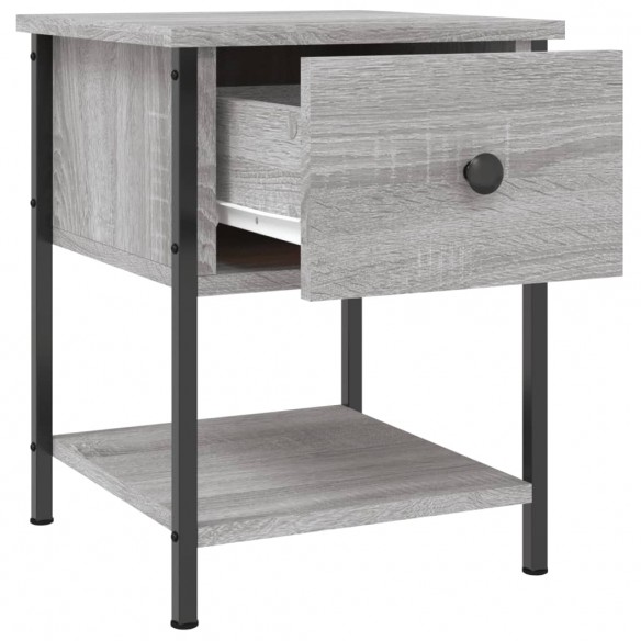 Tables de chevet 2 pcs sonoma gris 34x35,5x45cm bois ingénierie