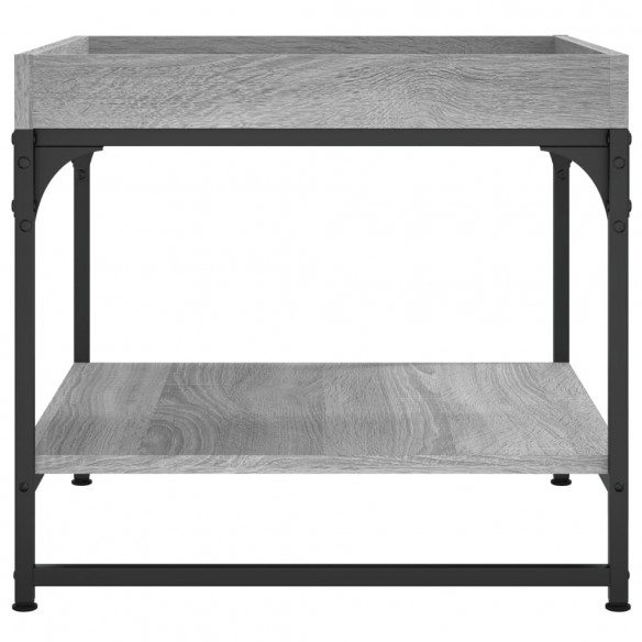 Table basse sonoma gris 49,5x49,5x45 cm bois d'ingénierie