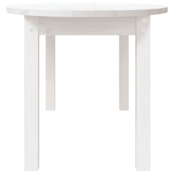 Table basse Blanc 110x55x45 cm Bois massif de pin