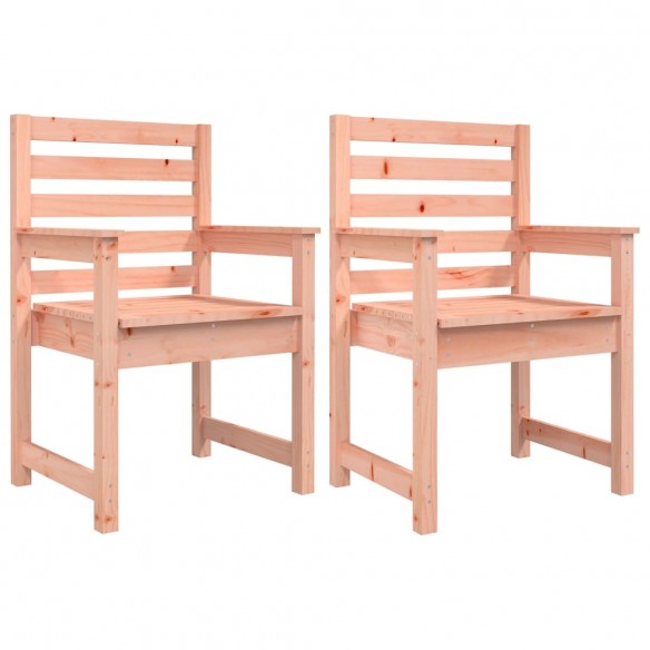 Chaises de jardin 2 pcs 60x48x91 cm bois massif de douglas