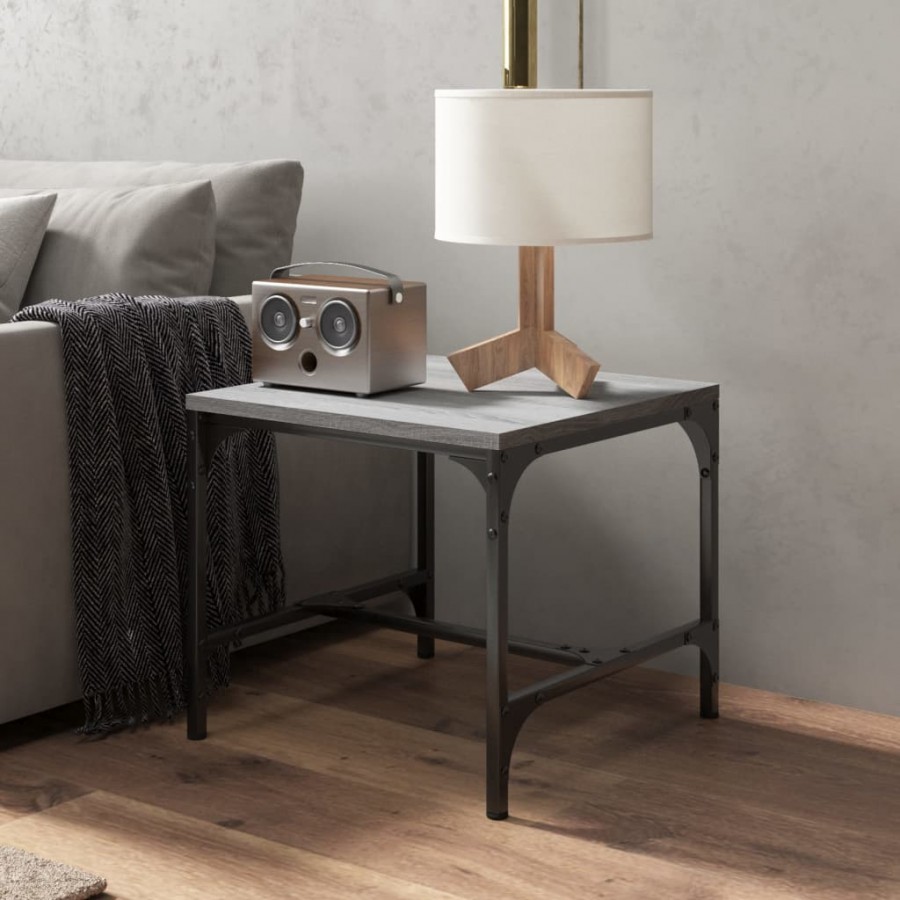 Table d'appoint Sonoma gris 40x40x35 cm 