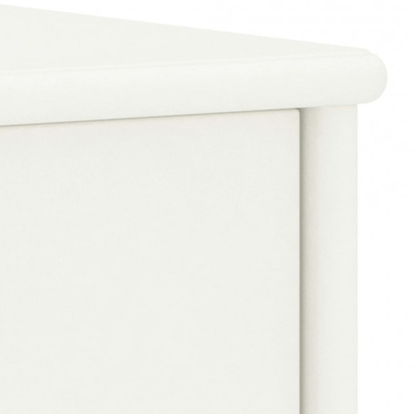 Table de chevet Blanc 35x30x40 cm Bois de pin massif