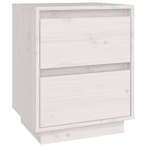 Tables de chevet 2 pcs Blanc 40x35x50 cm Bois de pin solide