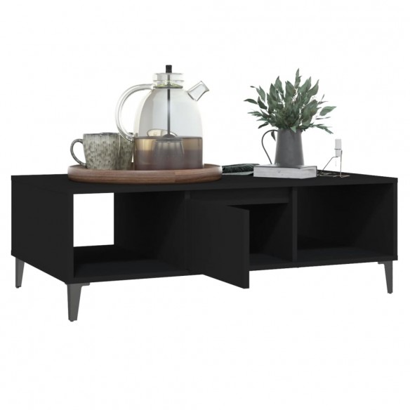 Table basse Noir 103,5x60x35 cm Aggloméré