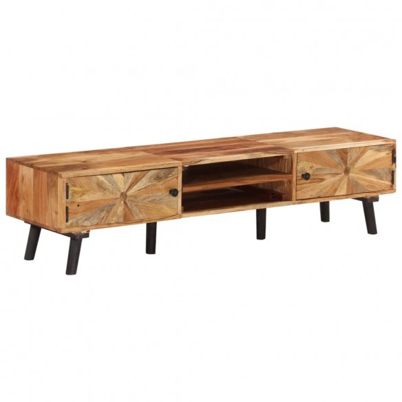 Meuble TV 145x35x35 cm Bois d'acacia massif