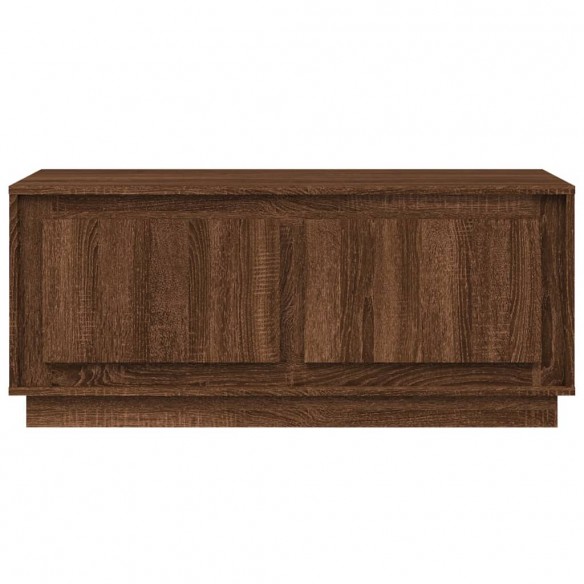 Table basse chêne marron 102x50x44 cm bois d'ingénierie