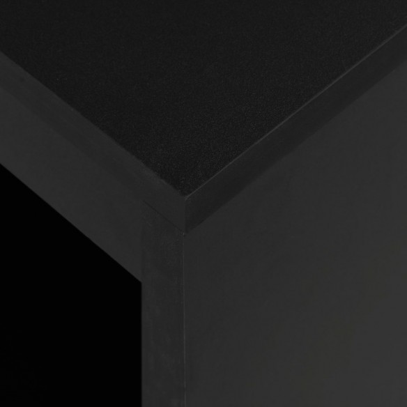 Table de bar avec étagère Noir 110x50x103 cm