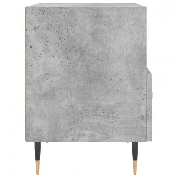 Table de chevet gris béton 40x35x47,5 cm bois d’ingénierie