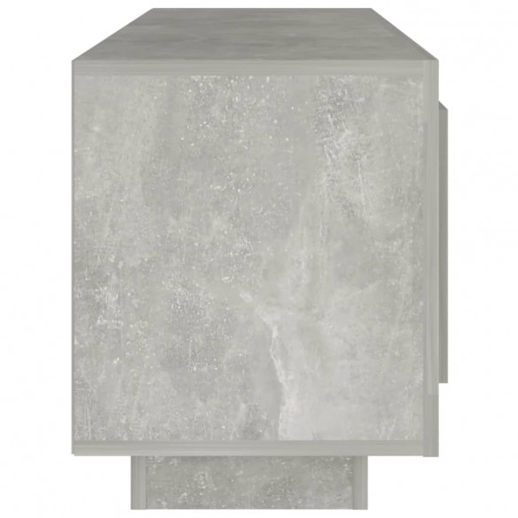 Meuble TV gris béton 102x35x45 cm bois d'ingénierie