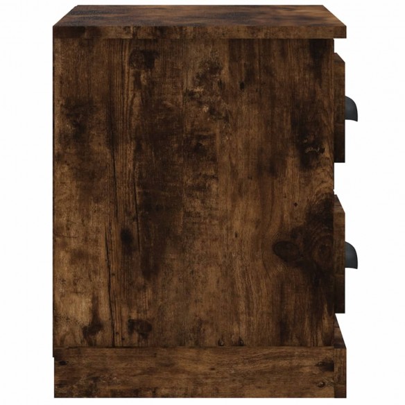 Table de chevet chêne fumé 60x35,5x45 cm