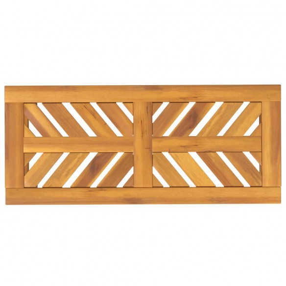 Banc de jardin 80 cm bois massif d'acacia