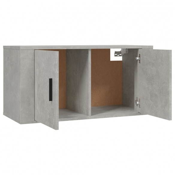 Ensemble de meubles TV 3 pcs Gris béton Bois d'ingénierie