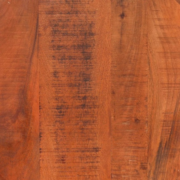 Table basse Ø 52x30 cm bois de manguier brut massif