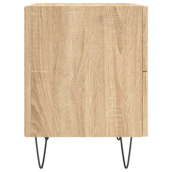 Table de chevet chêne sonoma 40x35x47,5 cm bois d’ingénierie