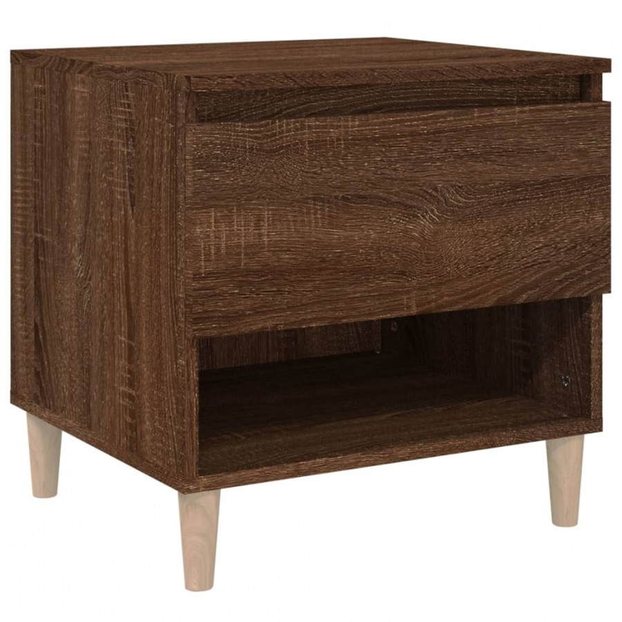 Table de chevet Chêne brun 50x46x50 cm 