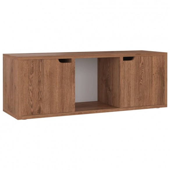 Meuble TV Chêne marron 88,5x27,5x30,5 cm Aggloméré