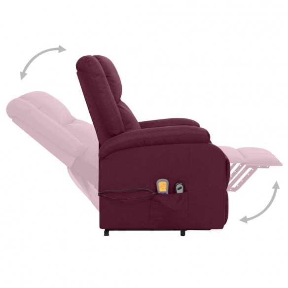 Fauteuil de massage Violet Tissu