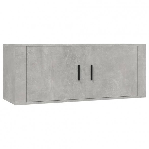 Ensemble de meubles TV 8 pcs Gris béton Bois d'ingénierie