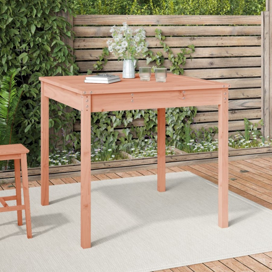 Table de jardin 82,5x82,5x76 cm bois massif de douglas