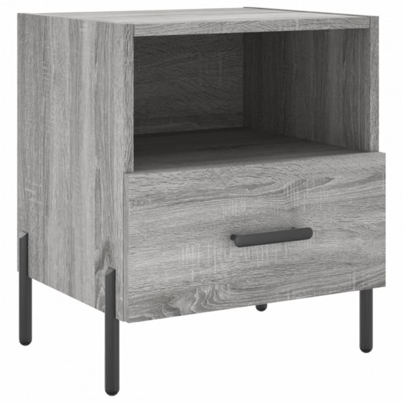 Tables de chevet 2 pcs sonoma gris 40x35x47,5 cm