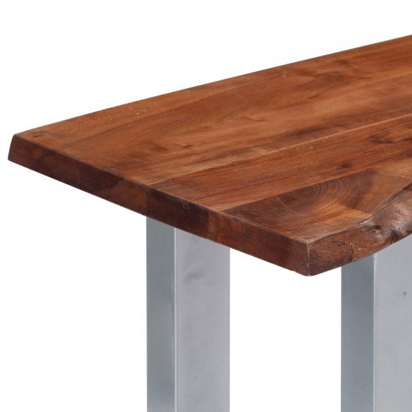 Table console 115 x 35 x 76 cm Bois d'acacia massif et fer