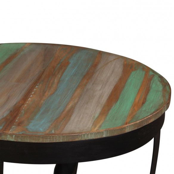 Table basse bois de récupération massif 60x40 cm