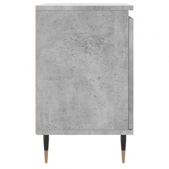 Tables de chevet 2 pcs gris béton 40x30x50 cm bois d'ingénierie
