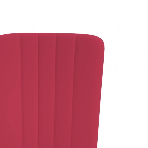 Chaises à manger lot de 4 Rouge bordeaux Velours